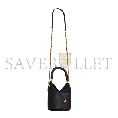 YSL GABY BUCKET BAG IN LAMBSKIN 7639611EL071000 (19*17*15cm)
