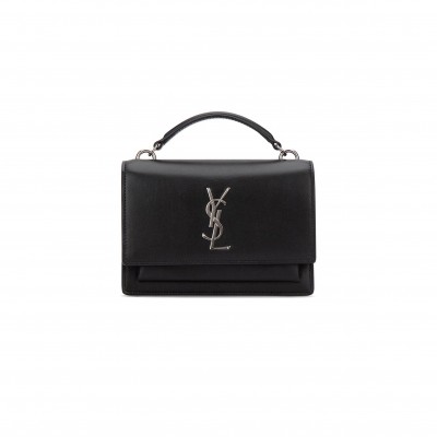 YSL SUNSET CHAIN WALLET IN SMOOTH LEATHER 533026D422N1000 (19*14*5.5cm)