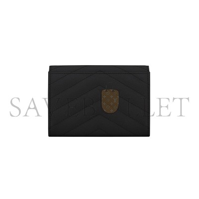 YSL CASSANDRE MATELASSÉ SMALL ENVELOPE WALLET IN GRAIN DE POUDRE LEATHER 414404BOW021000 (13.5*9.5*3cm)