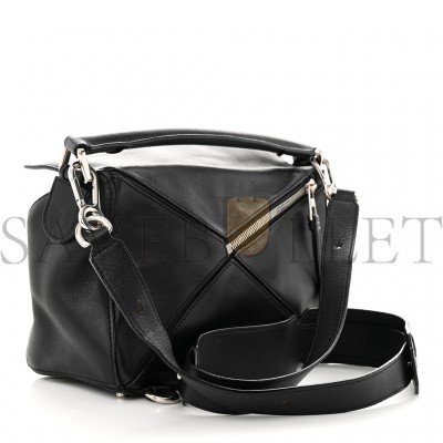 LOEWE CALFSKIN SMALL PUZZLE BAG BLACK (29*16.5*10.5cm)