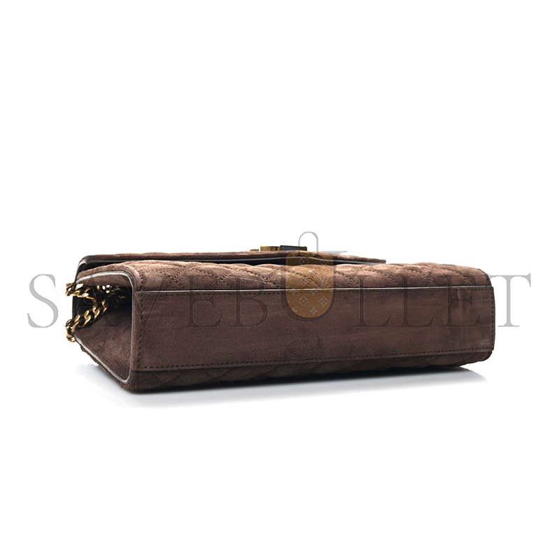 YSL ENVELOPE MEDIUM CHAIN BAG IN SUEDE SHOULDER BAG 4872061557025 (24*17.5*6cm)