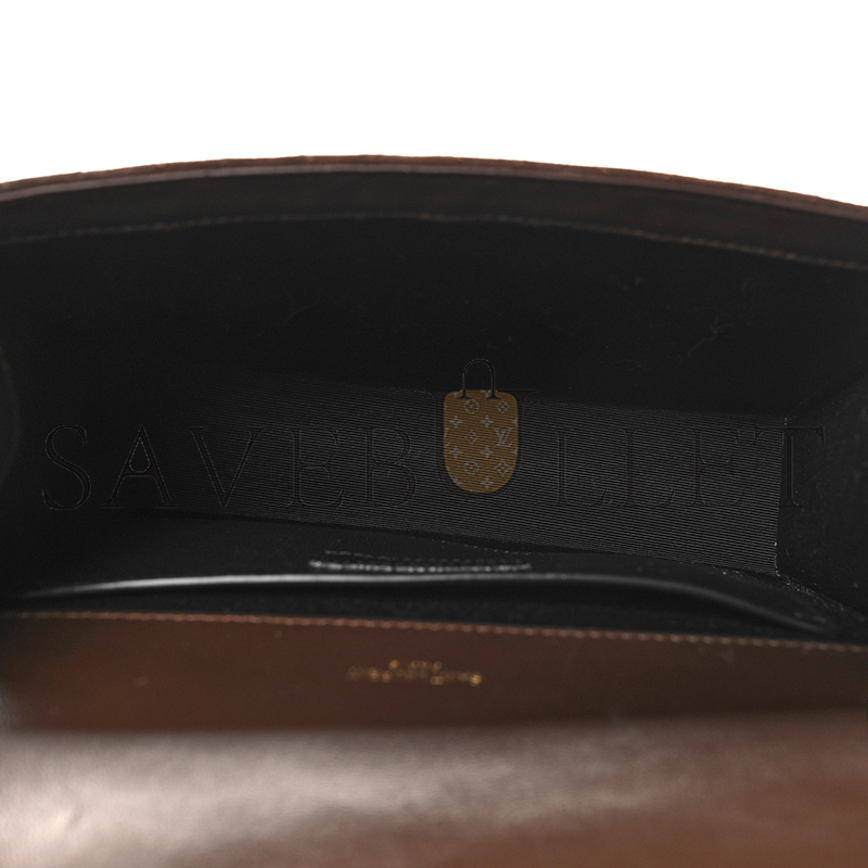 YSL ENVELOPE MEDIUM CHAIN BAG IN SUEDE SHOULDER BAG 4872061557025 (24*17.5*6cm)