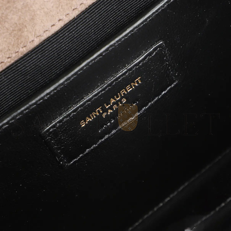 YSL ENVELOPE MEDIUM CHAIN BAG IN SUEDE SHOULDER BAG 48720643748744 (24*17.5*6cm)