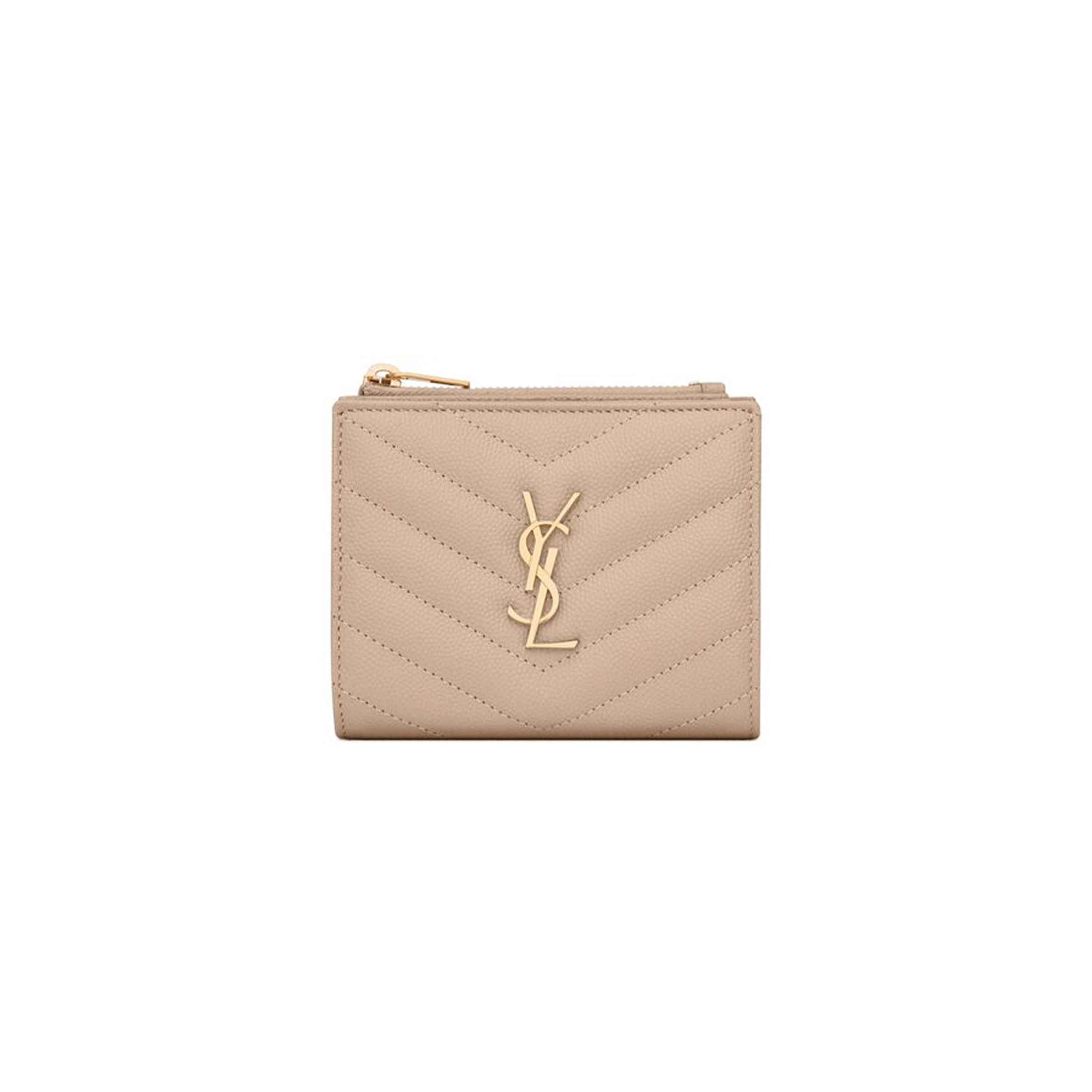 YSL CASSANDRE MATELASSÉ BI-FOLD WALLET IN GRAIN DE POUDRE LEATHER 575879BOW012721 (10.5*8.5*2.5cm) YSL CASSANDRE MATELASSÉ BI-FOLD WALLET IN GRAIN DE POUDRE LEATHER 575879BOW012721 (10.5*8.5*2.5cm)