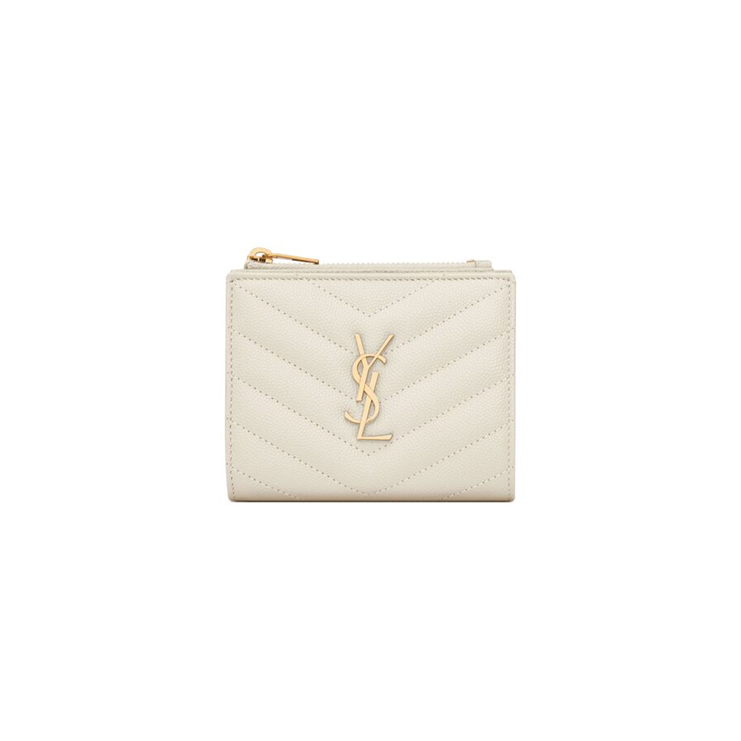 YSL CASSANDRE MATELASSÉ BI-FOLD WALLET IN GRAIN DE POUDRE LEATHER 575879BOW019207 (10.5*8.5*2.5cm) YSL CASSANDRE MATELASSÉ BI-FOLD WALLET IN GRAIN DE POUDRE LEATHER 575879BOW019207 (10.5*8.5*2.5cm)