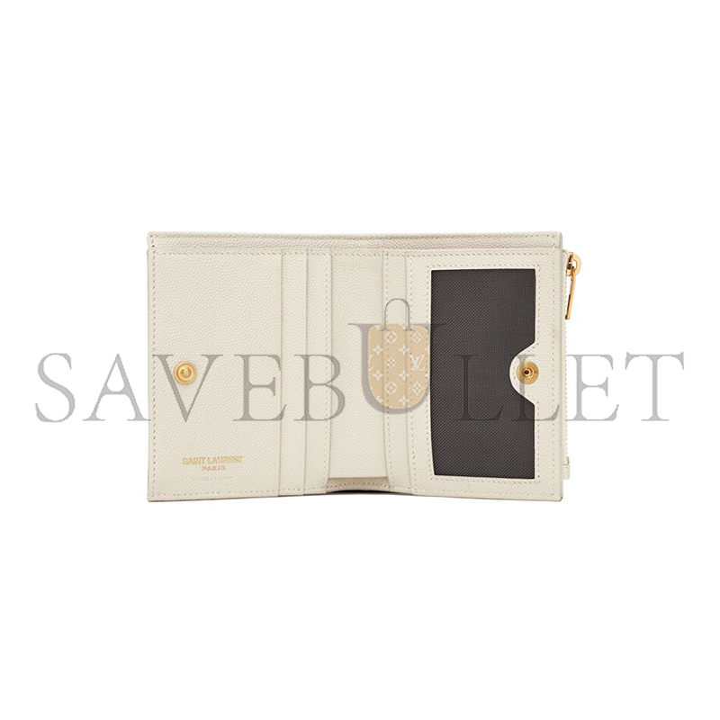 YSL CASSANDRE MATELASSÉ BI-FOLD WALLET IN GRAIN DE POUDRE LEATHER 575879BOW019207 (10.5*8.5*2.5cm) YSL CASSANDRE MATELASSÉ BI-FOLD WALLET IN GRAIN DE POUDRE LEATHER 575879BOW019207 (10.5*8.5*2.5cm)