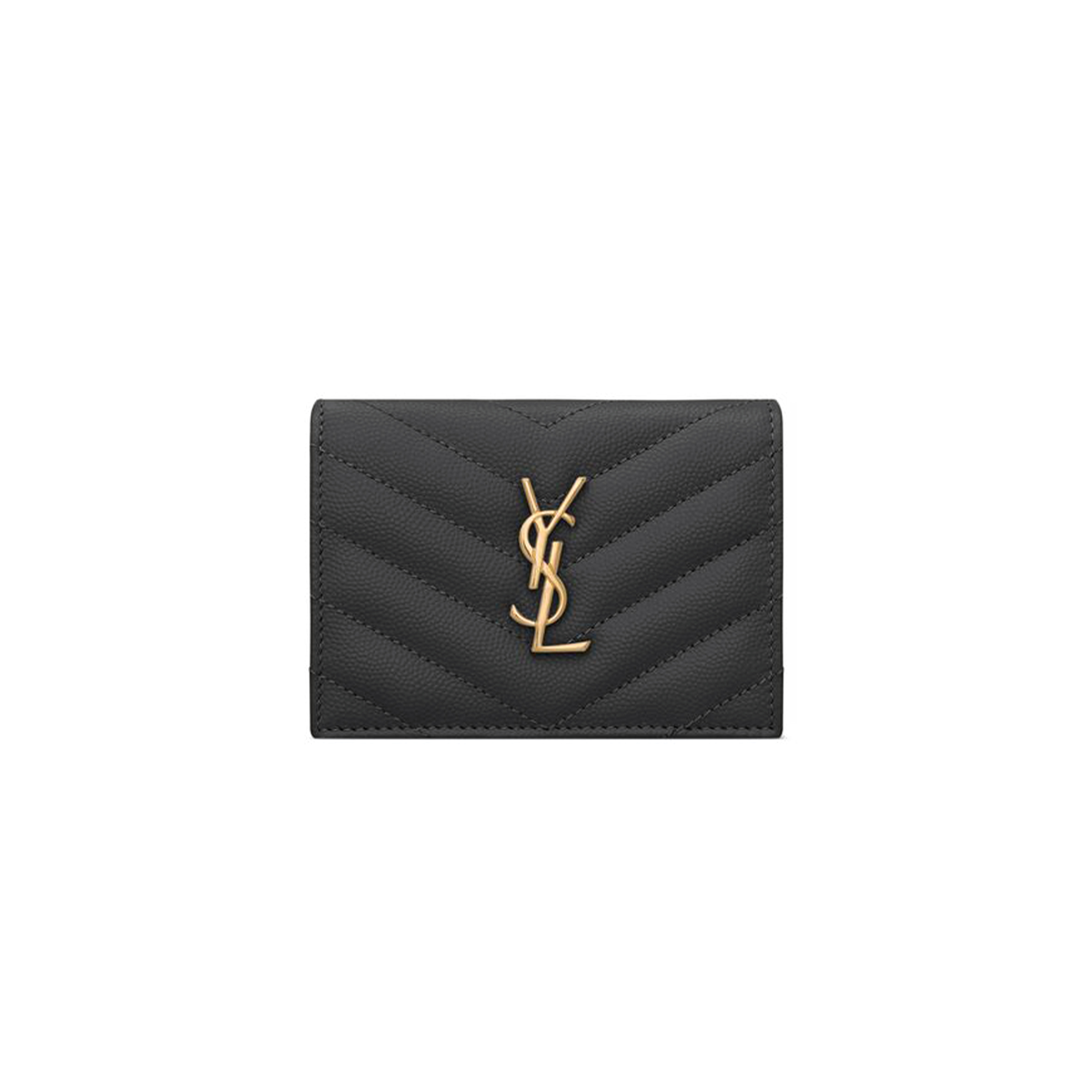 YSL CASSANDRE MATELASSÉ FLAP CARD CASE IN GRAIN DE POUDRE LEATHER 668290BOWA11000 (11*8.5*3cm) YSL CASSANDRE MATELASSÉ FLAP CARD CASE IN GRAIN DE POUDRE LEATHER 668290BOWA11000 (11*8.5*3cm)