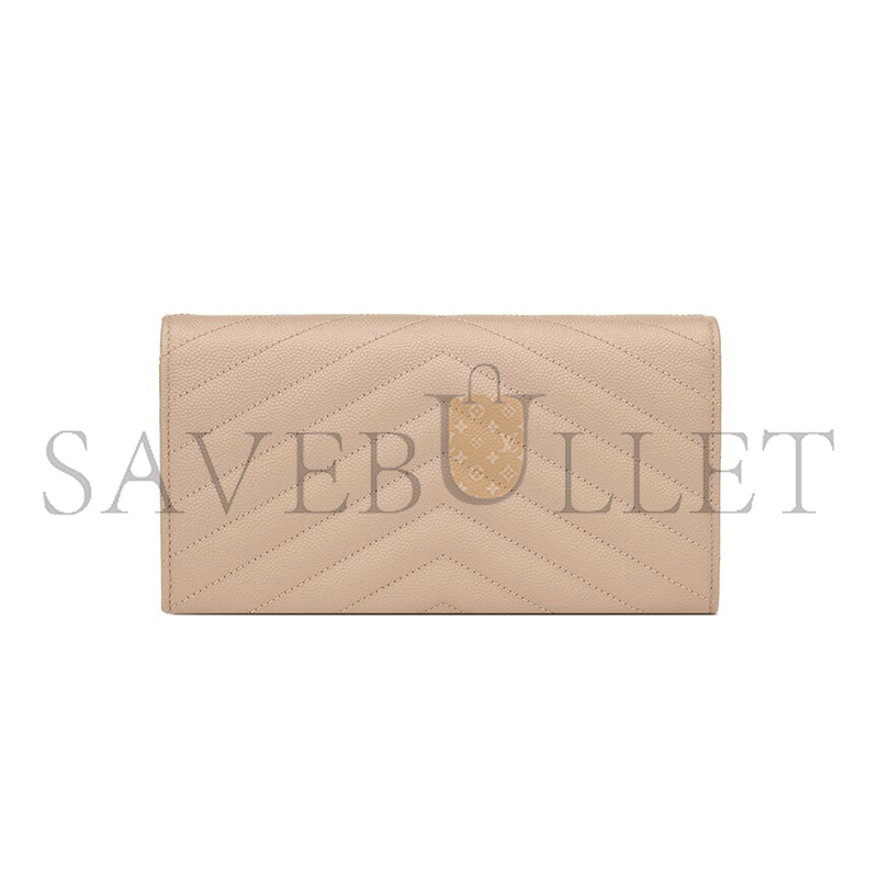YSL CASSANDRE MATELASSÉ LARGE FLAP WALLET IN GRAIN DE POUDRE LEATHER 372264BOW012721 (19*11*3cm) YSL CASSANDRE MATELASSÉ LARGE FLAP WALLET IN GRAIN DE POUDRE LEATHER 372264BOW012721 (19*11*3cm)