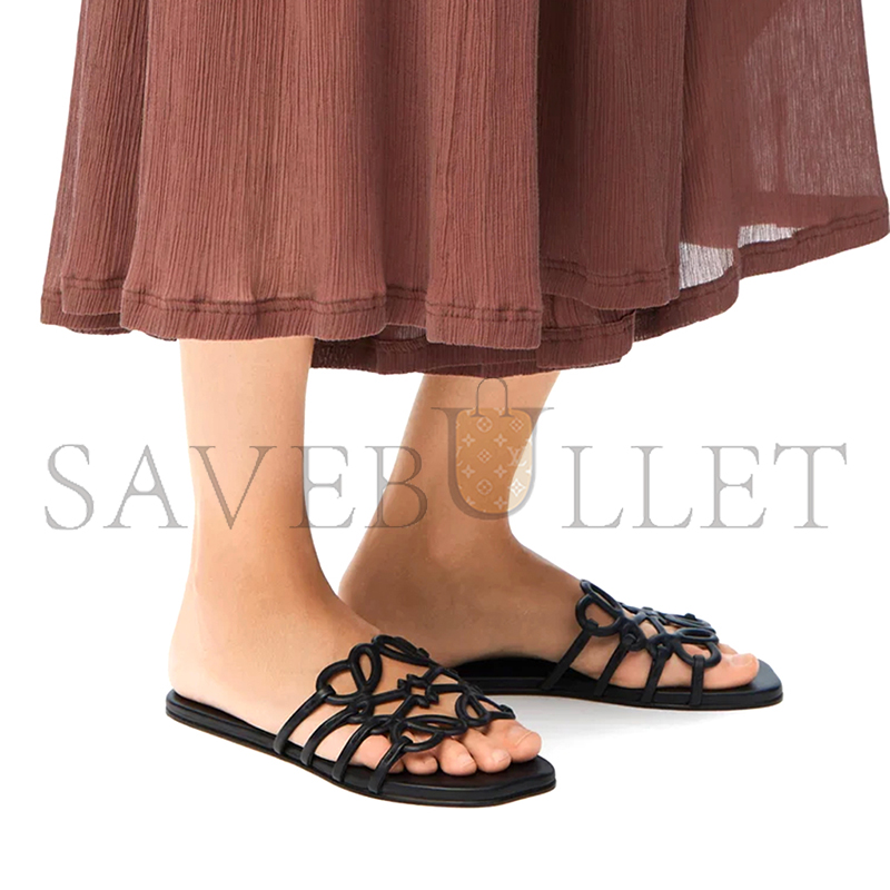 LOEWE PETAL ANAGRAM SLIDE IN SOFT CALFSKIN LLSP465X08 LOEWE PETAL ANAGRAM SLIDE IN SOFT CALFSKIN LLSP465X08