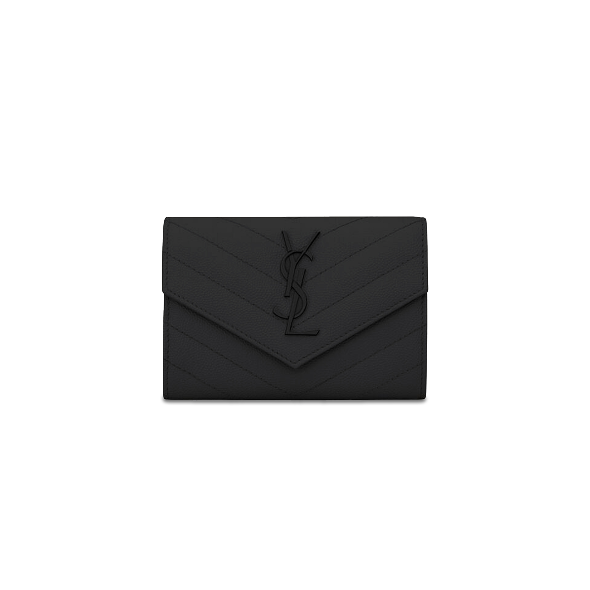 YSL CASSANDRE MATELASSÉ SMALL ENVELOPE WALLET IN GRAIN DE POUDRE LEATHER 414404BOW081000 (13.5*9.5*3cm) YSL CASSANDRE MATELASSÉ SMALL ENVELOPE WALLET IN GRAIN DE POUDRE LEATHER 414404BOW081000 (13.5*9.5*3cm)