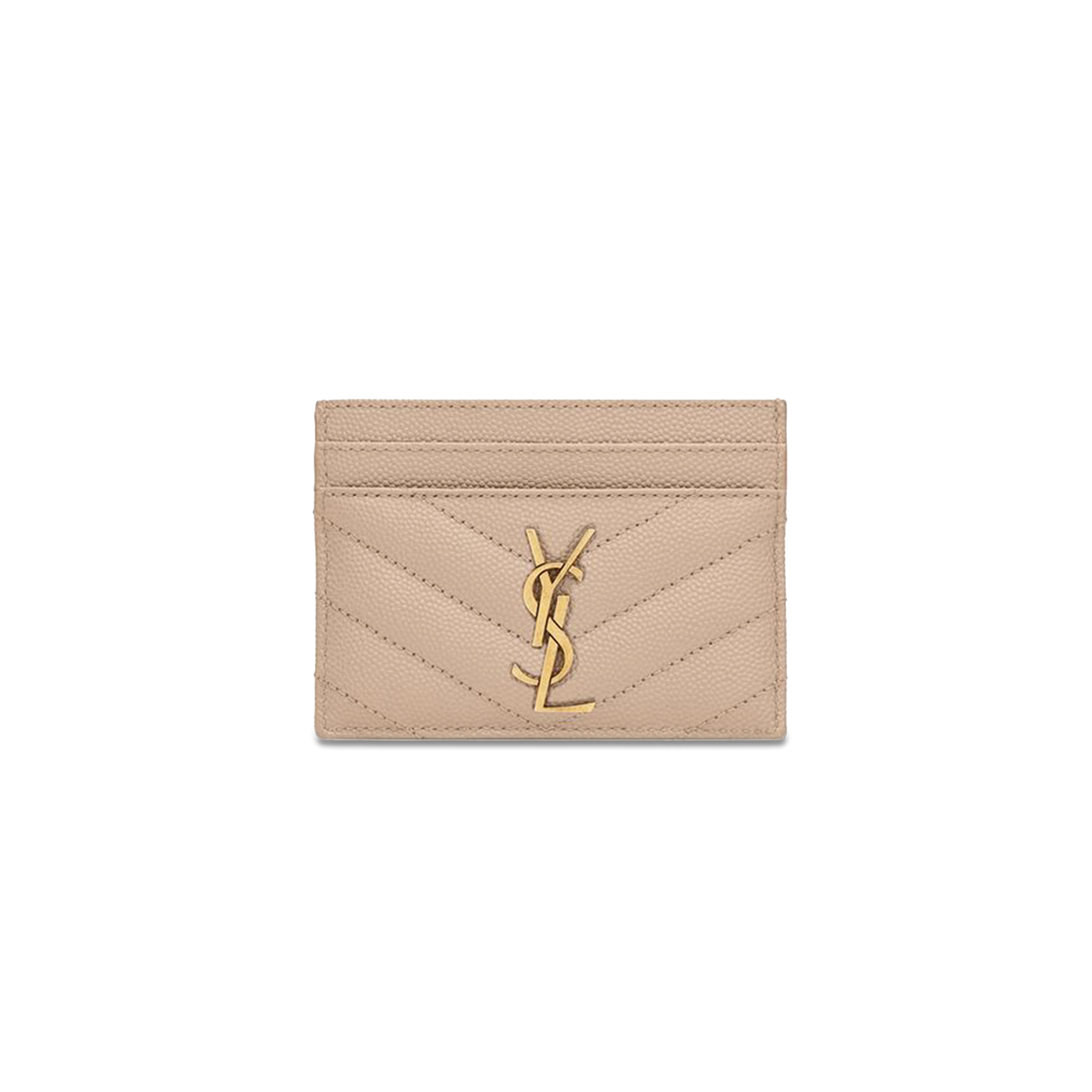 YSL CASSANDRE MATELASSÉ CARD CASE IN GRAIN DE POUDRE LEATHER 423291BOW012721 (10.5*7.5*0.5cm)