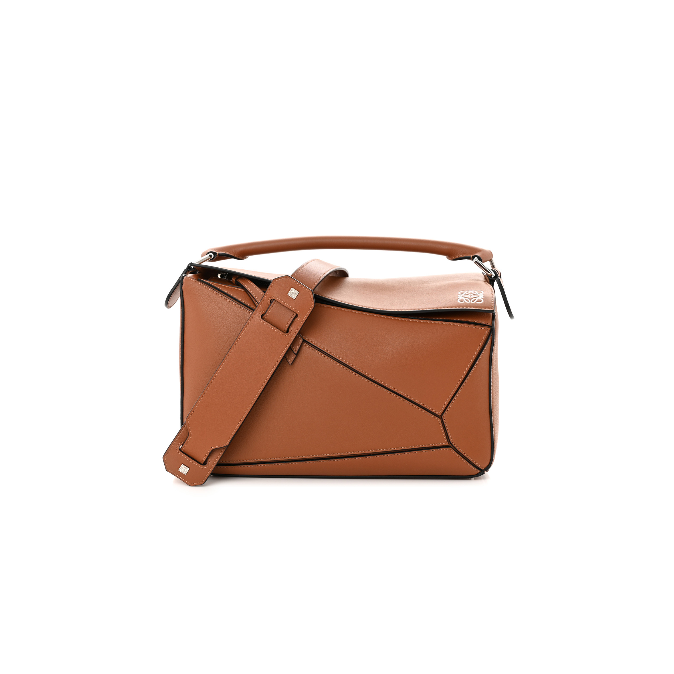 LOEWE CALFSKIN MEDIUM PUZZLE BAG TAN (28*18*12cm) LOEWE CALFSKIN MEDIUM PUZZLE BAG TAN (28*18*12cm)